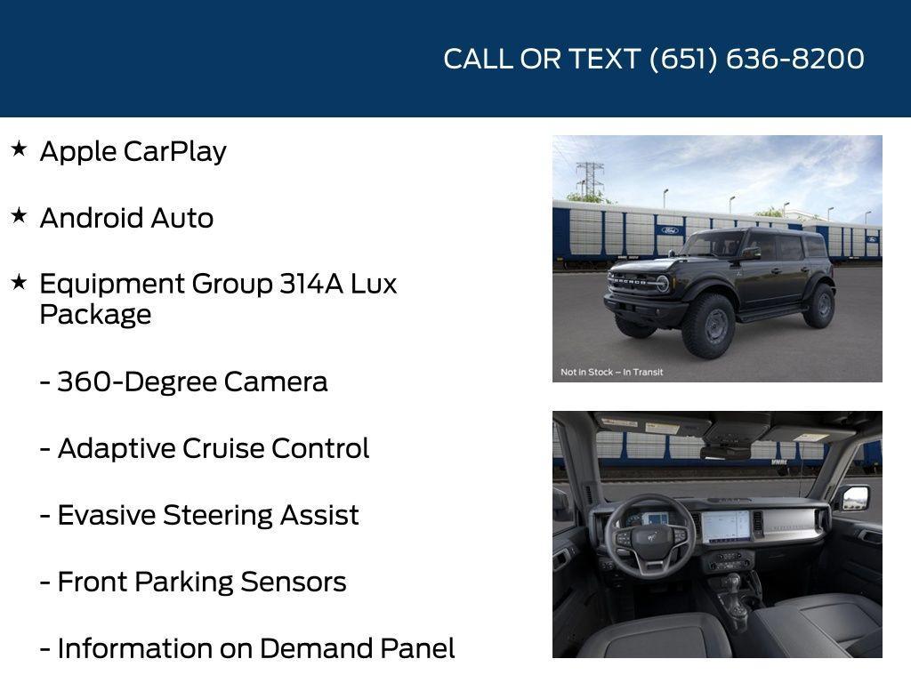 new 2025 Ford Bronco car, priced at $56,580