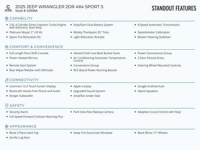 used 2025 Jeep Wrangler car, priced at $47,956