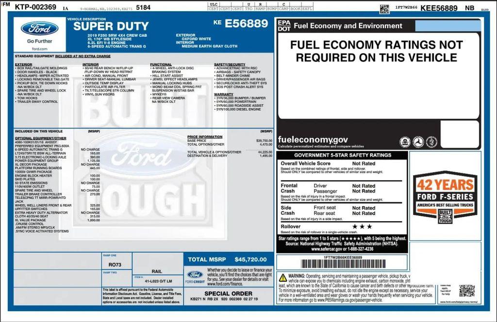 used 2019 Ford F-250 car, priced at $26,990