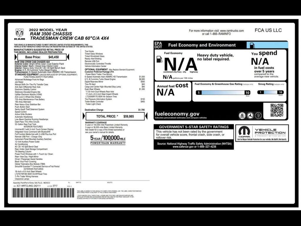 used 2022 Ram 3500 car, priced at $39,993