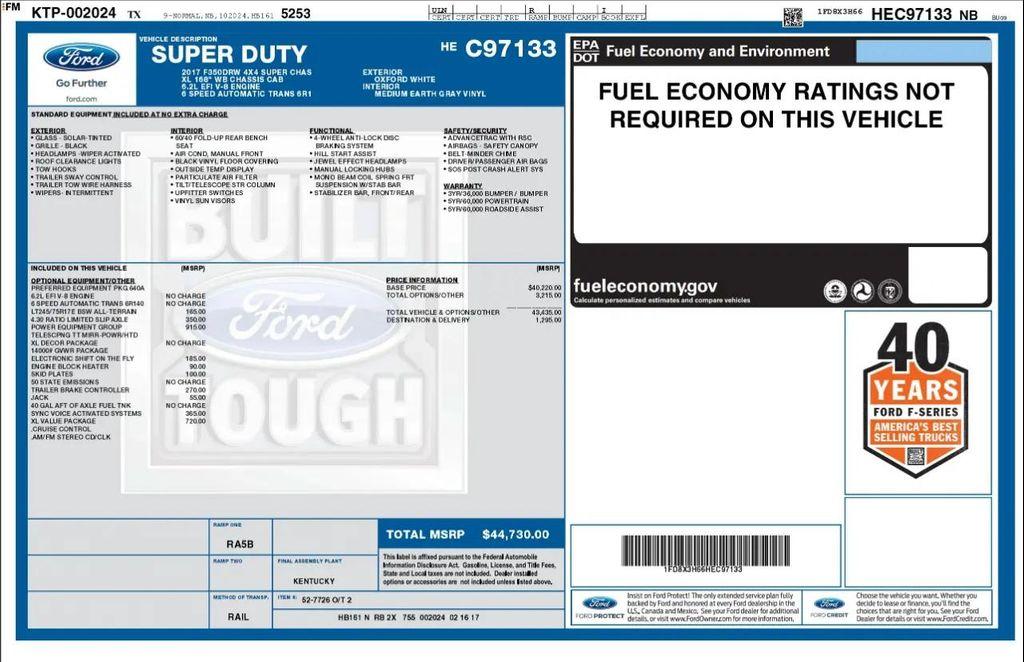 used 2017 Ford F-350 car, priced at $25,990