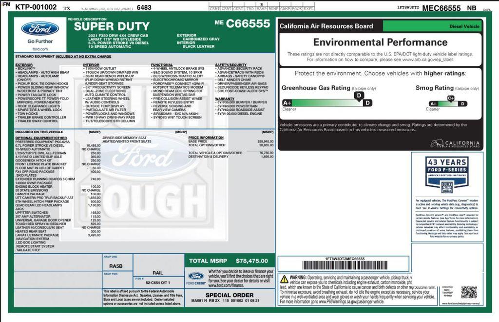 used 2021 Ford F-350 car, priced at $54,993