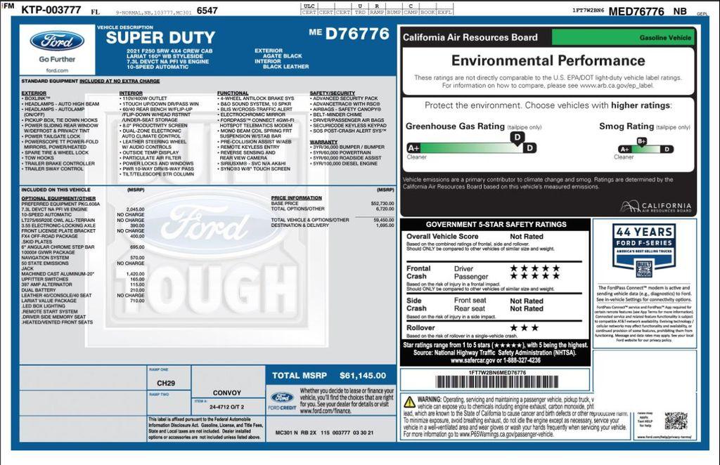 used 2021 Ford F-250 car, priced at $41,990