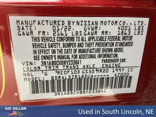 used 2022 Nissan Sentra car, priced at $21,850