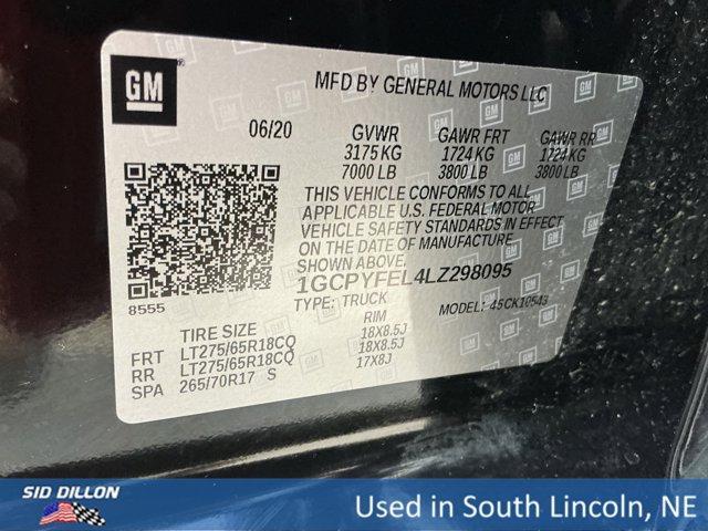 used 2020 Chevrolet Silverado 1500 car, priced at $42,850