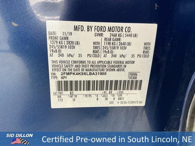used 2020 Ford Edge car, priced at $21,250