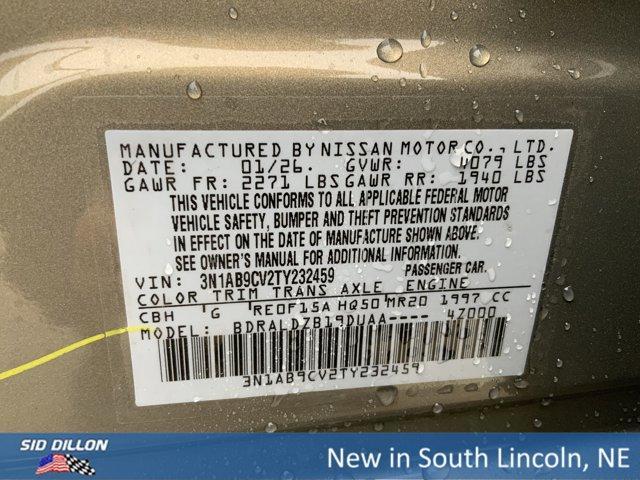 new 2026 Nissan Sentra car, priced at $25,725
