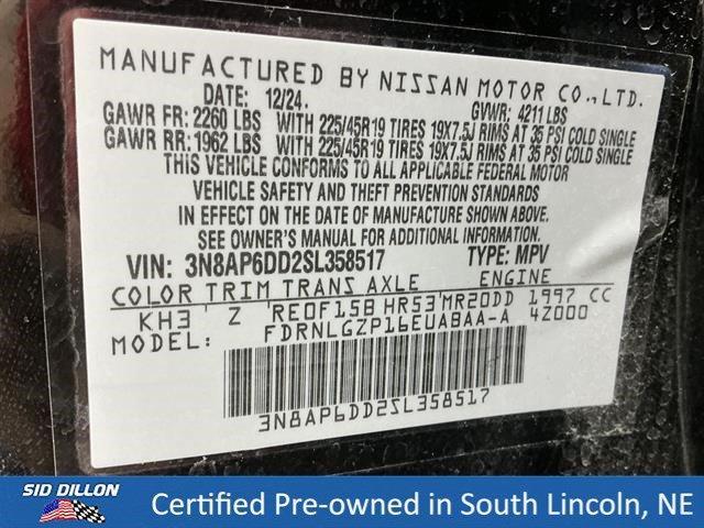 used 2025 Nissan Kicks car, priced at $28,491