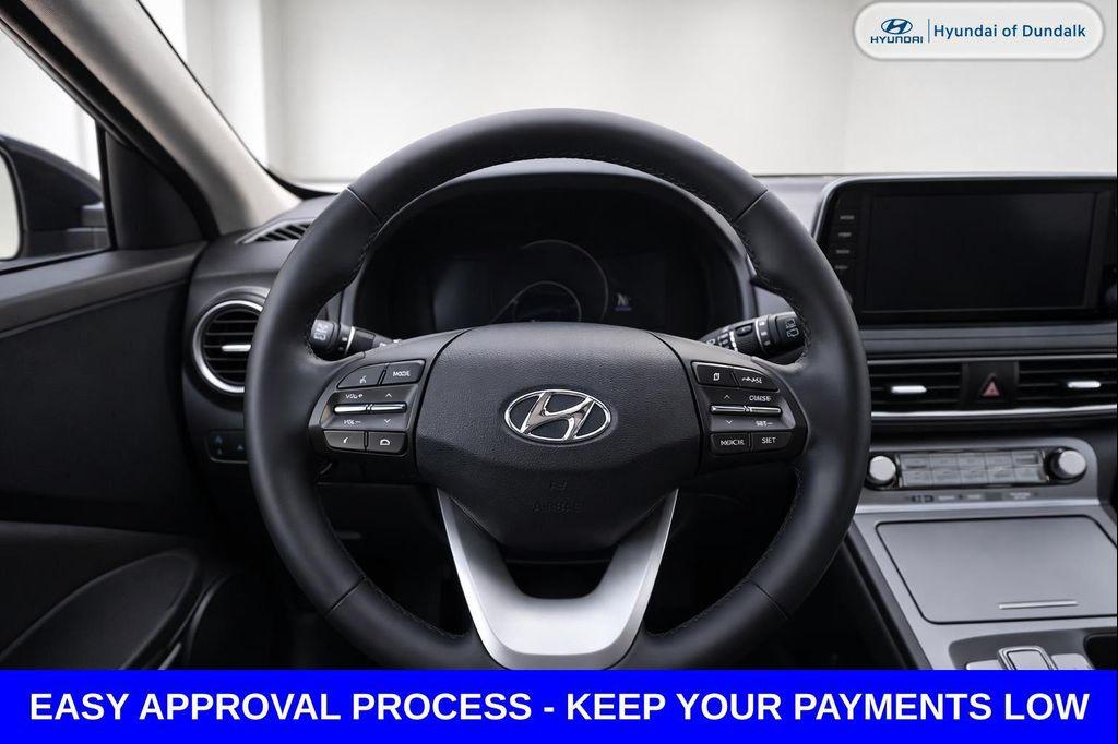 used 2021 Hyundai Kona EV car, priced at $12,000
