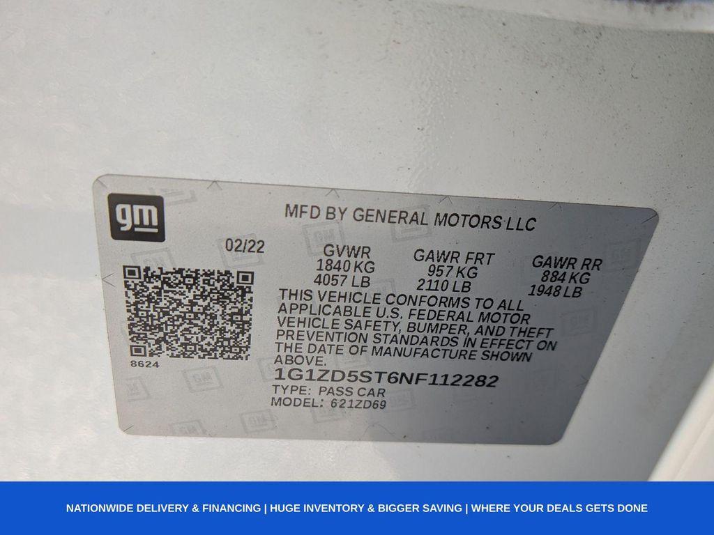 used 2022 Chevrolet Malibu car, priced at $13,000