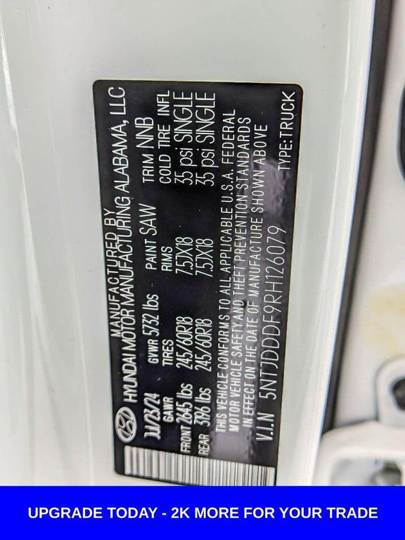 new 2024 Hyundai SANTA CRUZ car, priced at $32,999