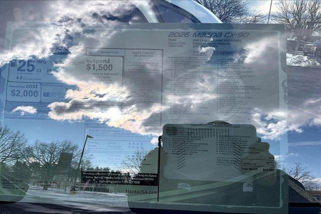 new 2026 Mazda CX-90 car, priced at $44,270