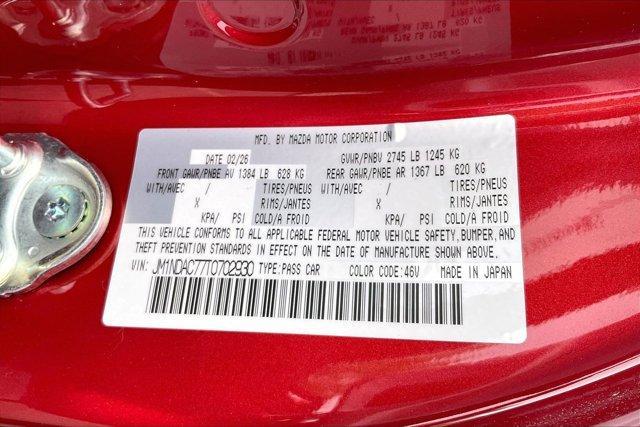 new 2026 Mazda MX-5 Miata car, priced at $35,970