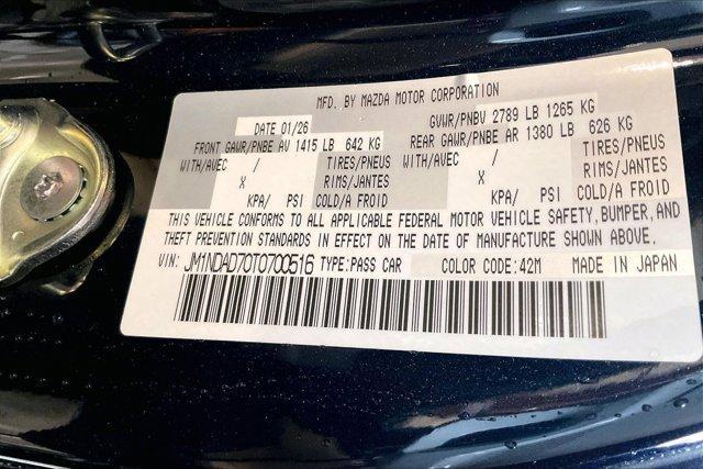 new 2026 Mazda MX-5 Miata car, priced at $38,090