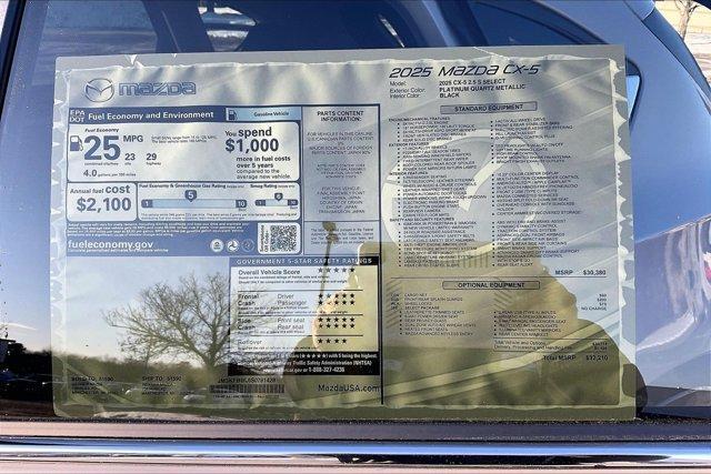 new 2025 Mazda CX-5 car, priced at $31,383