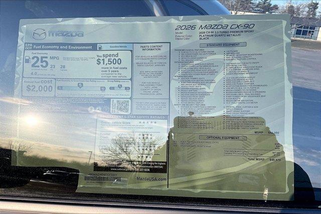new 2026 Mazda CX-90 car, priced at $47,703