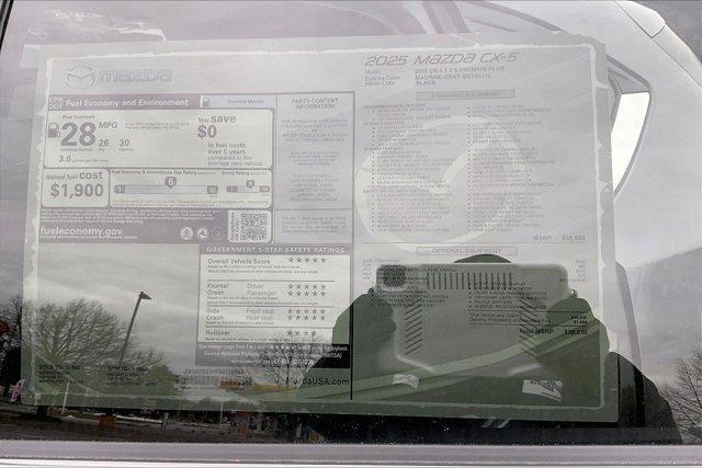 new 2025 Mazda CX-5 car, priced at $37,021