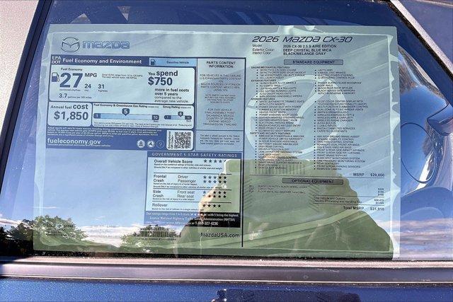 new 2026 Mazda CX-30 car, priced at $31,051