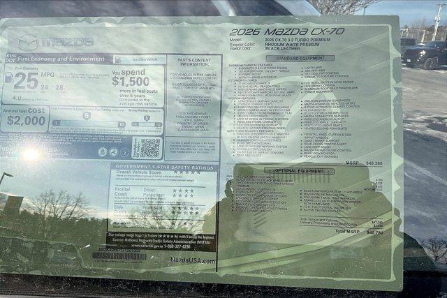 new 2026 Mazda CX-70 car, priced at $47,477