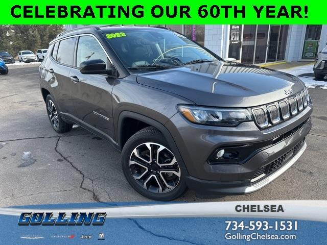 used 2022 Jeep Compass car, priced at $23,249