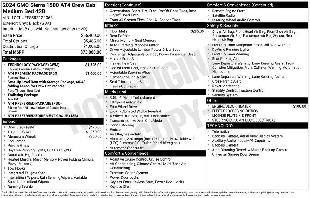 used 2024 GMC Sierra 1500 car, priced at $49,554