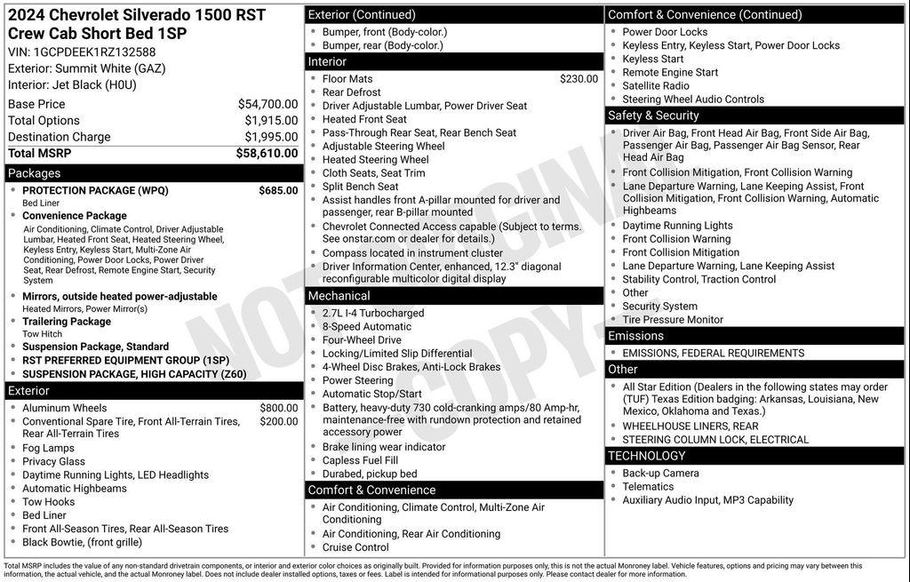 used 2024 Chevrolet Silverado 1500 car, priced at $40,401