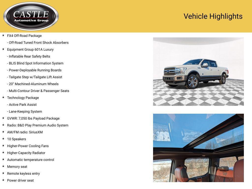 used 2018 Ford F-150 car, priced at $34,166