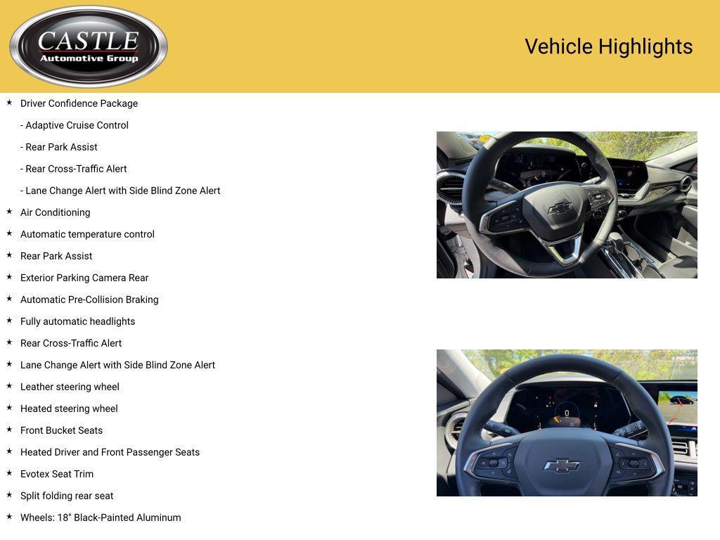used 2025 Chevrolet Trax car, priced at $25,210