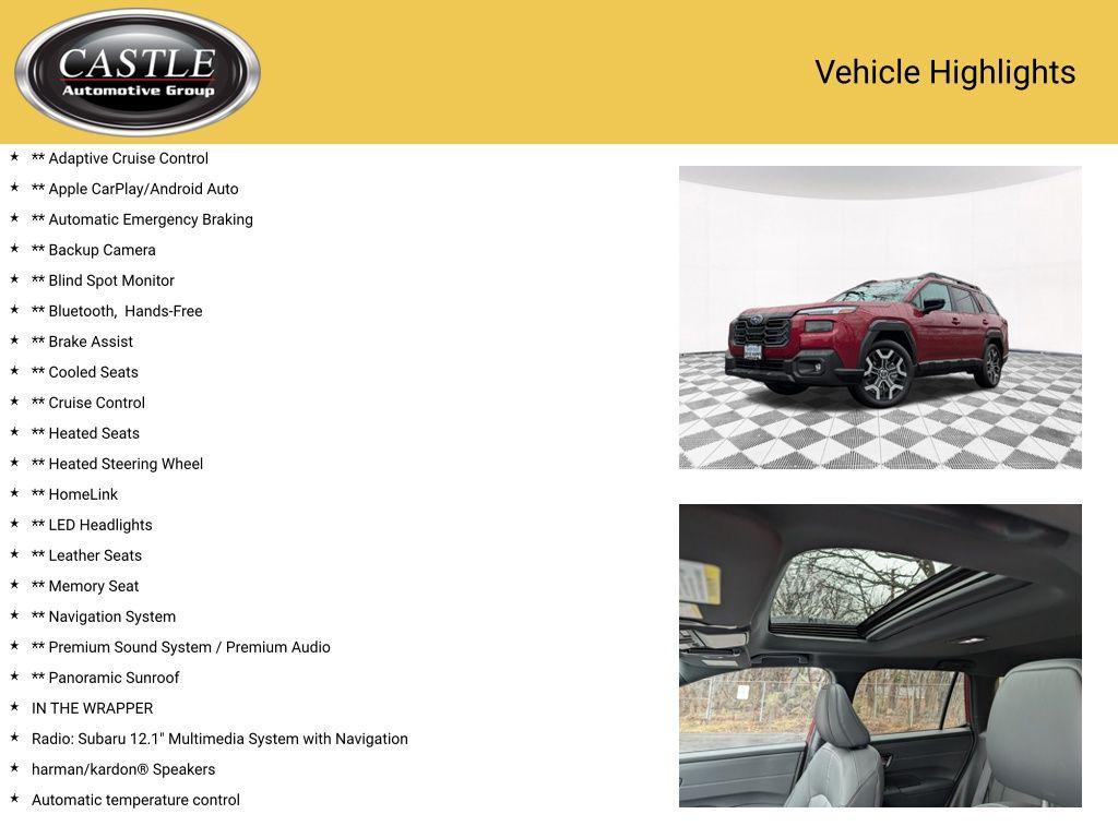 used 2026 Subaru Outback car, priced at $44,410