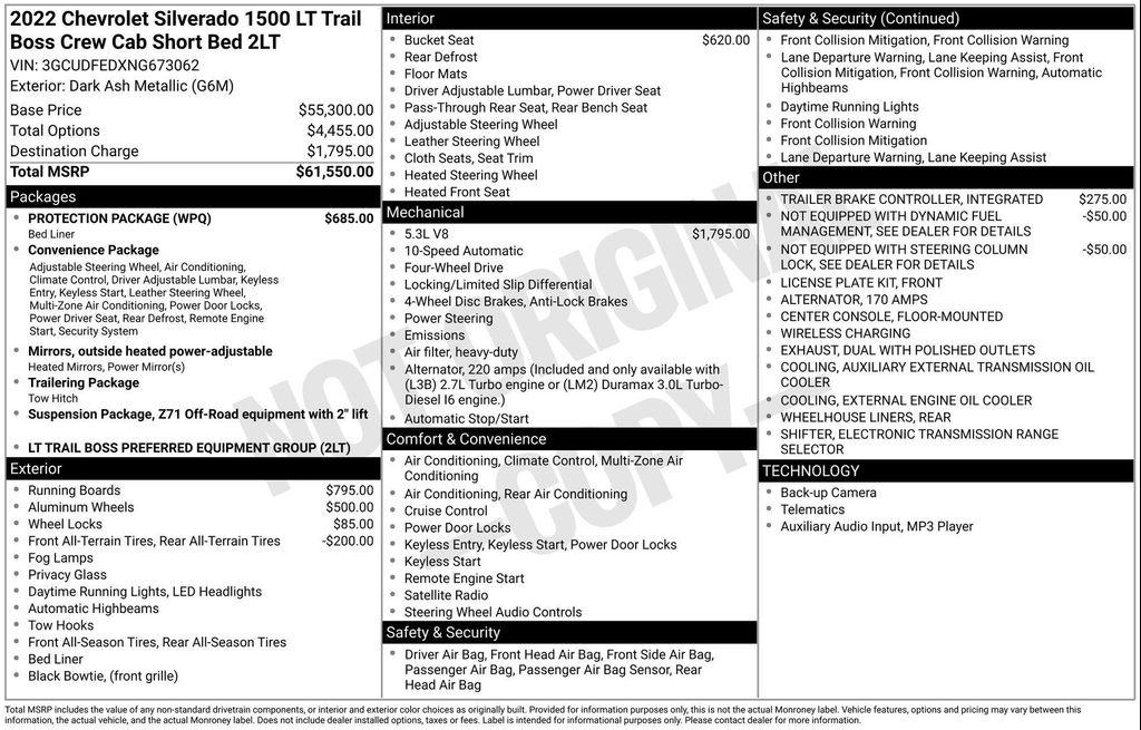 used 2022 Chevrolet Silverado 1500 car, priced at $46,999