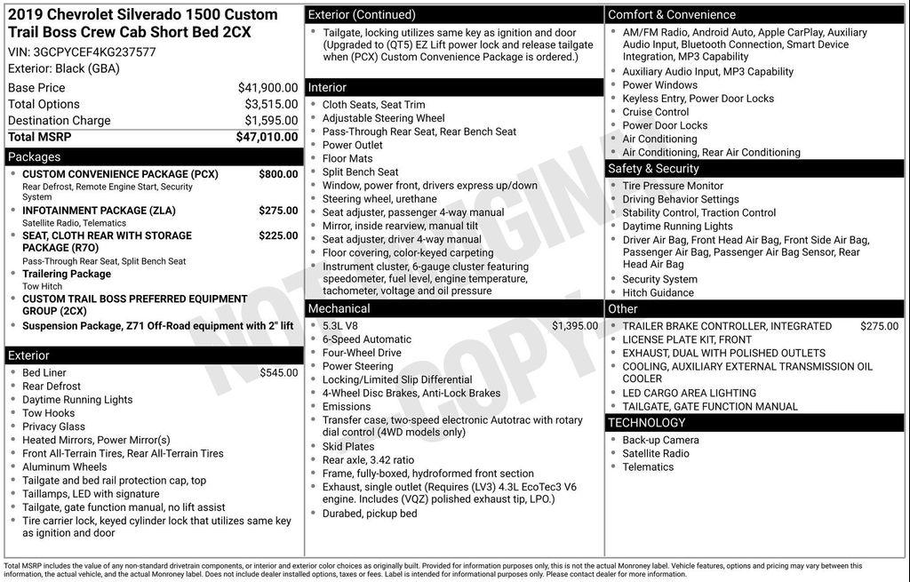 used 2019 Chevrolet Silverado 1500 car, priced at $24,912