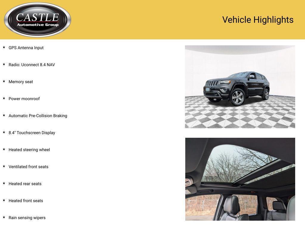 used 2015 Jeep Grand Cherokee car, priced at $16,187