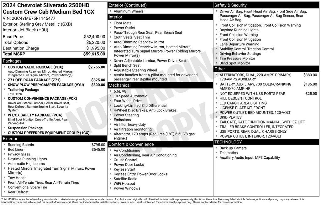 used 2024 Chevrolet Silverado 2500 car, priced at $52,085