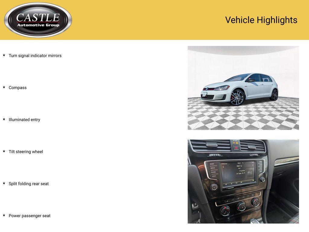 used 2017 Volkswagen Golf GTI car, priced at $13,399
