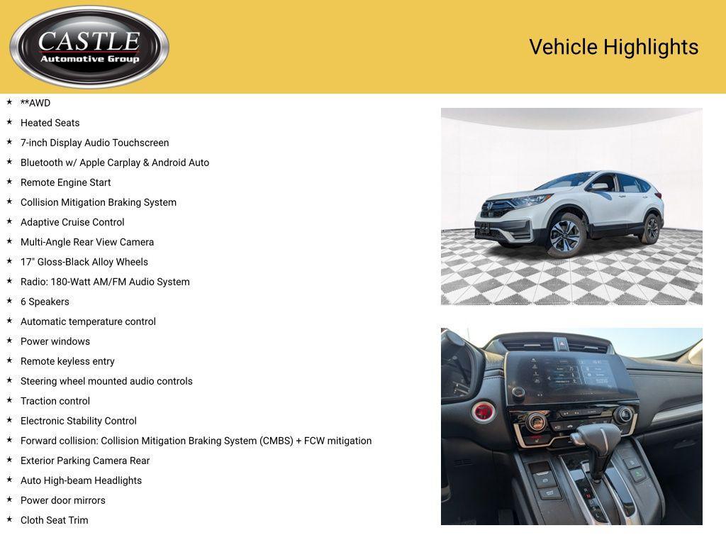 used 2021 Honda CR-V car, priced at $25,799