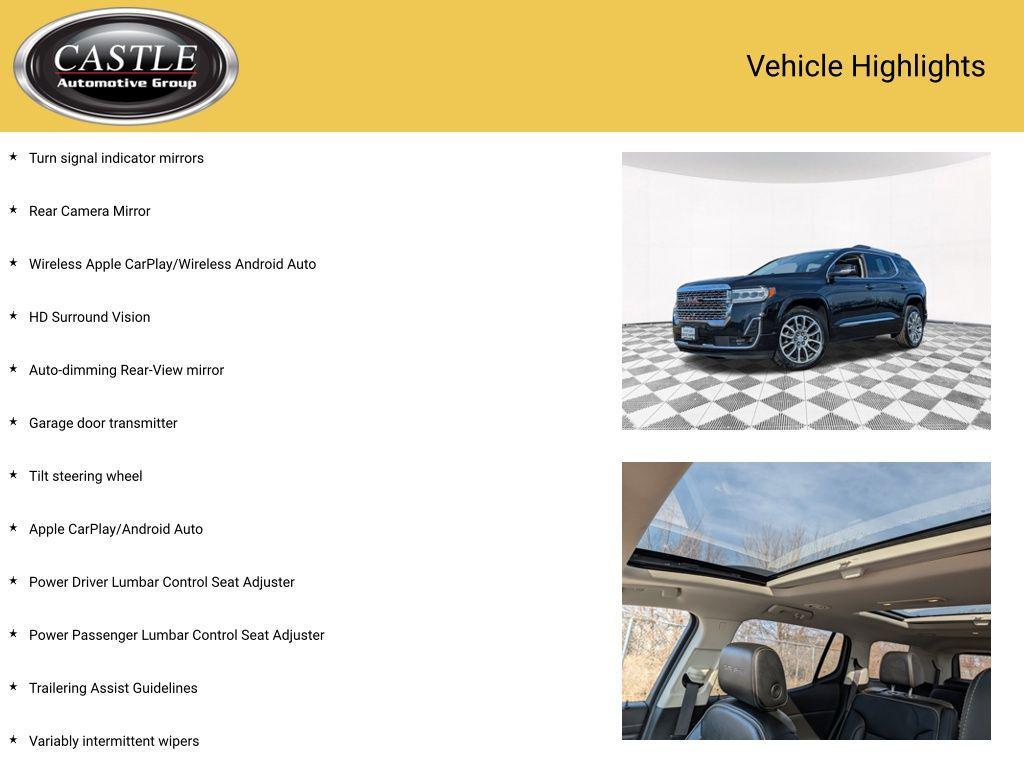 used 2021 GMC Acadia car, priced at $28,744