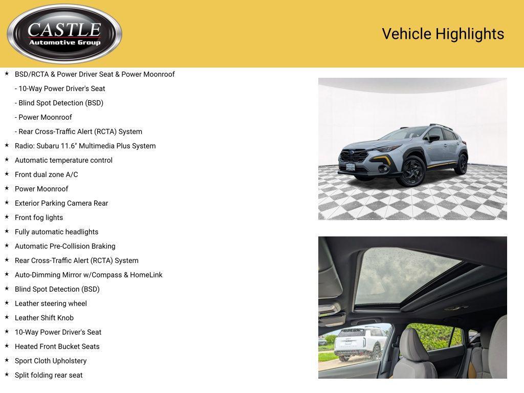 used 2025 Subaru Crosstrek car, priced at $30,390