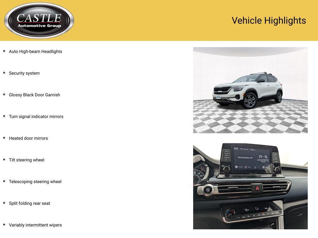 used 2023 Kia Seltos car, priced at $18,671