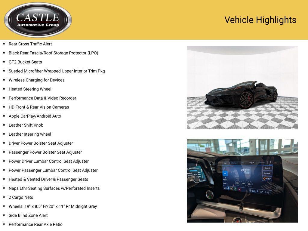 used 2023 Chevrolet Corvette car, priced at $83,010