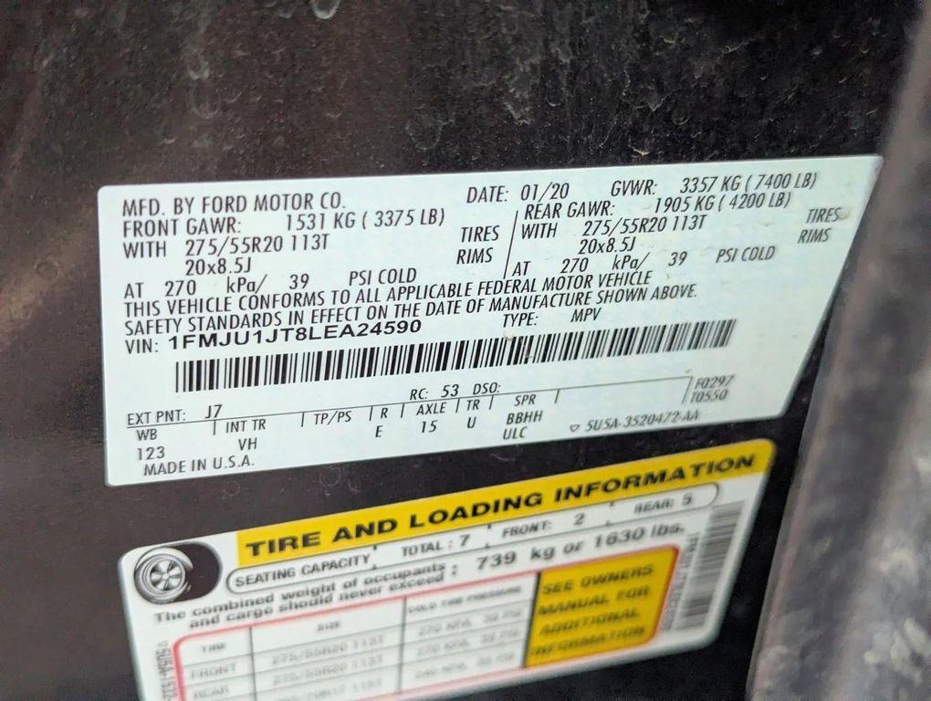 used 2020 Ford Expedition car, priced at $19,356