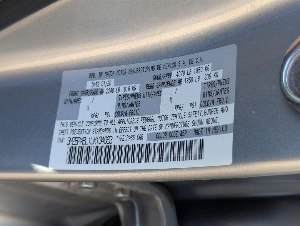 used 2020 Mazda Mazda3 car, priced at $16,556