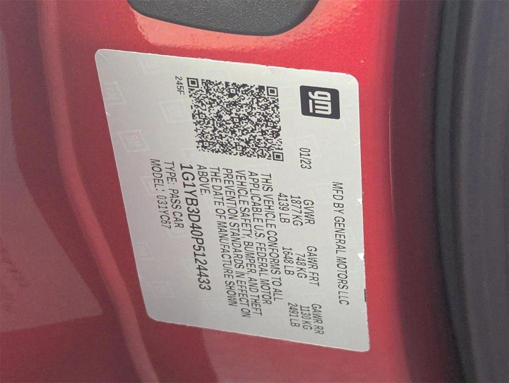 used 2023 Chevrolet Corvette car, priced at $74,299