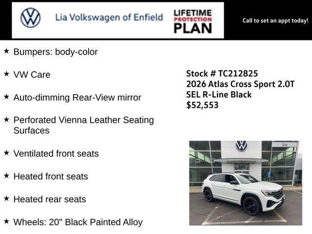 new 2026 Volkswagen Atlas Cross Sport car, priced at $52,553