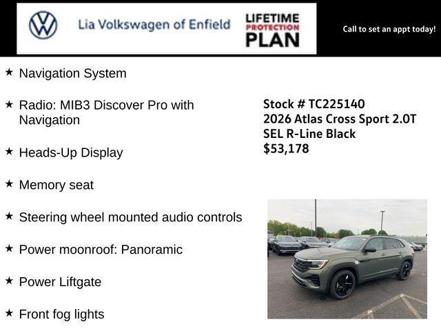 new 2026 Volkswagen Atlas Cross Sport car, priced at $53,178