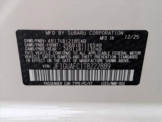 new 2026 Subaru Impreza car, priced at $29,068