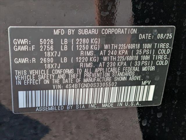 new 2025 Subaru Outback car, priced at $41,338