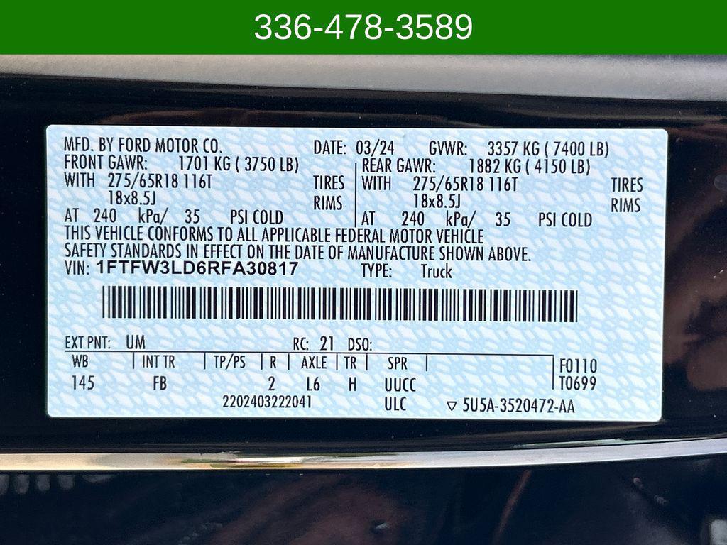 used 2024 Ford F-150 car, priced at $45,857