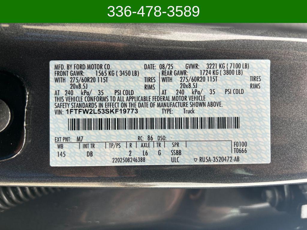 new 2025 Ford F-150 car, priced at $67,870