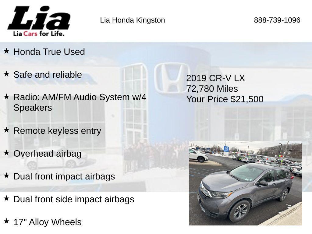 used 2019 Honda CR-V car, priced at $21,500
