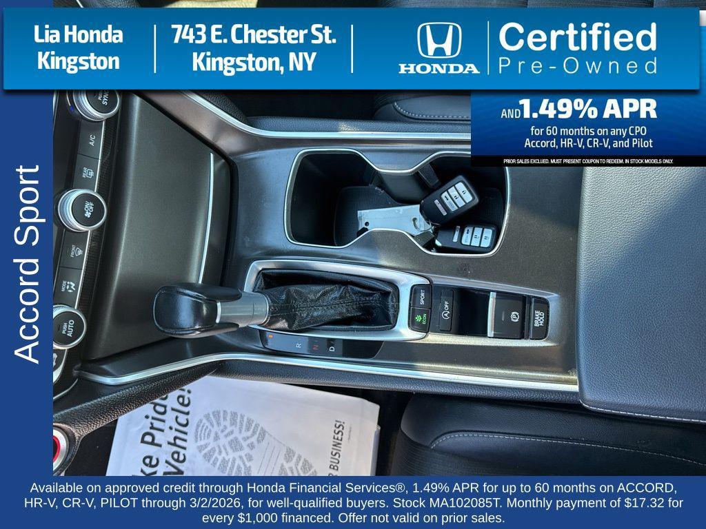 used 2021 Honda Accord car, priced at $23,845